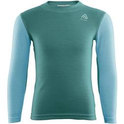 Aclima Kid's Warmwool Crew Neck - North Atlantic/Reefwaters (101741-301)