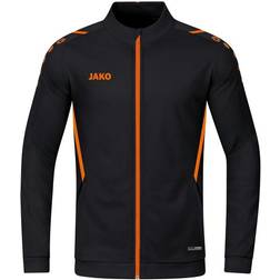 JAKO Challenge Polyester Jacket Unisex - Black/Neon Orange