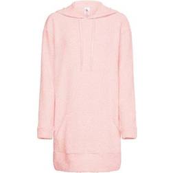 Calvin Klein One Lounge Hooded Sweatshirt Dress - Barely Pink