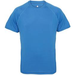 Tridri Panelled Tech T-shirt Men - Sapphire