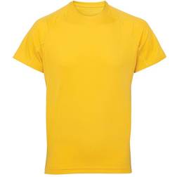 Tridri Panelled Tech T-shirt Men - Sun Yellow