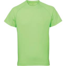 Tridri Panelled Tech T-shirt Men - Lightning Green