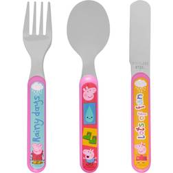 Peppa Pig Perfect Day Metal Cutlery Set 3pcs