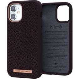 Njord byELEMENTS Salmon Leather Case for iPhone 12 mini