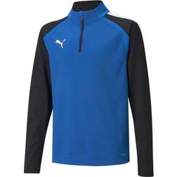 Puma teamLIGA Quarter-Zip Sweatshirt Kids - Electric Blue Lemonade