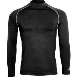 Rhino Thermal Underwear Long Sleeve Base Layer Vest Top Men - Black Heather