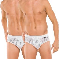 Schiesser Essentials With Fly Sport Briefs 2-pack - White