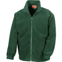 Result Mens Full Zip Active Fleece Anti Pilling Jacket - Rouge/Vert/Bleu