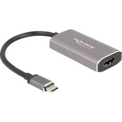 DeLock 8K USB C-HDMI/DisplayPort 1.4 M-F 0.2m