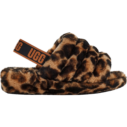 UGG Fluff Yeah Panther Print Slide - Butterscotch