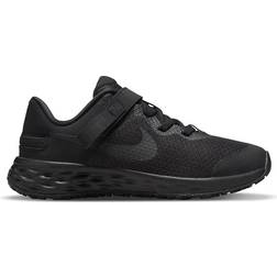 Nike Revolution 6 FlyEase PSV - Black/Black/Dark Smoke Grey