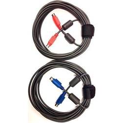 Logitech Mini-DIN - Mini-DIN M-M Black 2pcs 5m