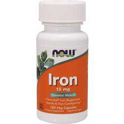 NOW Foods Iron, 18mg 120 vcaps