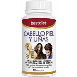 Kapsler Best Diet Cabello, Piel y Uñas Vit C Vit E (60 Kapsler)