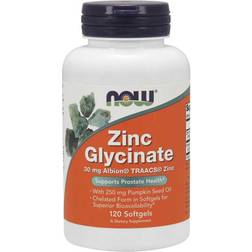 Now Foods Zinc Glycinate 120 Softgels 120 stk