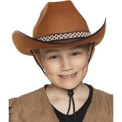 Boland 54370 Children's Cowboy Hat Brown, One size