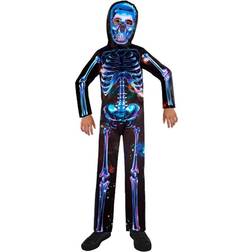 Amscan Sustainable Kids Neon Skeleton Halloween Costume