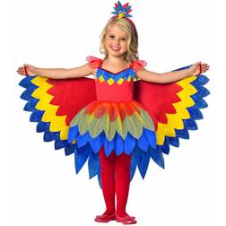 Amscan (7-8 Years) Girls Pretty Parrot Costume