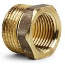 Lemvigh-Müller Nippelmuffe Messing 3/4" X 3/8"