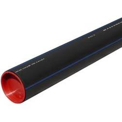 Wavin 63 mm PE80 PN10 SDR11 rør, sort/blå, 6 m
