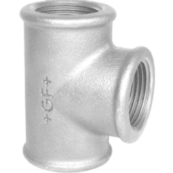 +GF+ Tee Galvaniseret 2x1 1/4x2