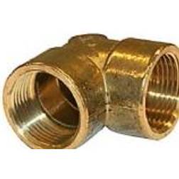 vinkel 3/4'' 1/2'' muffe/muffe. Messing