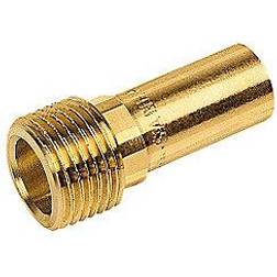 Sanha kobber Cu press overgang 2'' x 54 mm med udvendigt gevind og glat ende