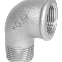 +GF+ Vinkel 90° Galvaniseret Muffe/nippel 1x3/4