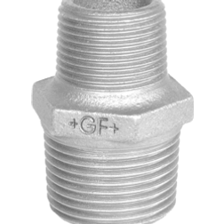 Brystnippel galvaniseret reduktion 3X2