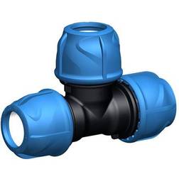 Solar Plus iJOINT plastfitting – Tee m. kompressionskoblinger, 25 x 25 x 25 mm