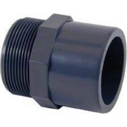 PVC gevindnippel 50 mm x 2"