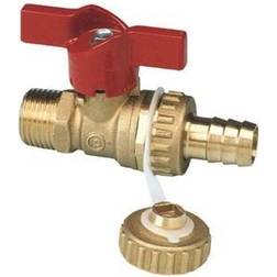 PETTINAROLI Hose union ball valve with cap base ø1/2"m x 3/4"m tail