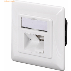 Digitus CAT 6, Class E, wall outlet, shielded, surface mount