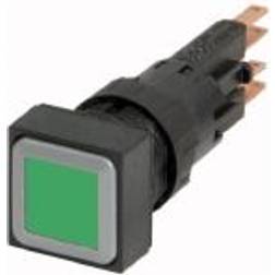 Eaton Q18LT-GN/WB, Pushbutton switch, Sort, Grøn, IP65, 18 mm, 60 mm, 18 mm