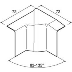 TEHALIT Hager SL2005549011 Inneneck VDI graphitschwarz