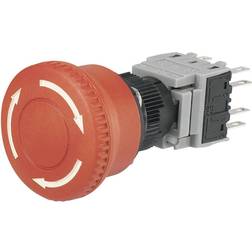 TRU Components Conrad Not-Aus-Schalter 250 V/AC 5 A 2 Öffner, 2 Schließer LAS1-BY-22TSB IP40 1 St