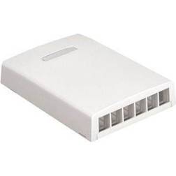 Panduit Vægboks netkey 6 port hvid
