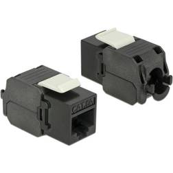 DeLock Keystone module Modulär insättning RJ-45 svart