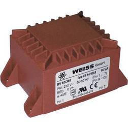 Weiss Elektrotechnik 85/384 PCB mount transformer 1 x 230 V 1 x 18 V AC 16 VA 889 mA