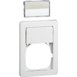Schneider Electric VVS.dk Fuga Ramme 63 1,5M med tekstmodul hvid
