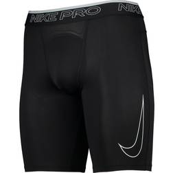 Nike Pro Dri-FIT Long Shorts - Black/White