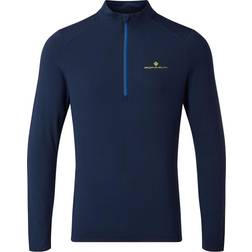 Ronhill Tech Thermal 1/2 Zip Top Men - Deep Navy/Citrus