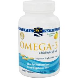 Nordic Naturals Omega-3, 690mg Lemon (Fish Gelatin) 60 fish gels