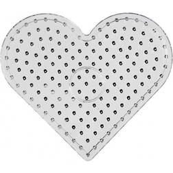 Creotime Peg Board, heart, JUMBO, transparent, 1 pc