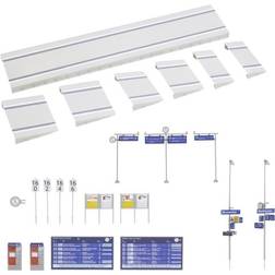 Piattaforma ferroviaria moderna con accessori Faller 120202 H0