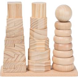 Wood Little Shapes Stak Legetøj