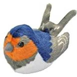 Wild Republic 19595 13 16 cm Barn Swallow with Real Bird Calls Plush Toy