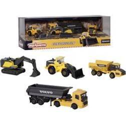 Majorette Volvo Construction Gift Pack (Pack of 4)