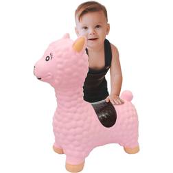 Jamara Bouncing Animal Lama with Pump Pink