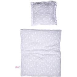 Mini Mommy MaMaMeMo Docksängkläder 50 cm Vit m. Spetsar One Size MaMaMeMo Docksängkläder